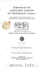 Symposium on Radiation effects on materials-Volume 2.（ PDF版）