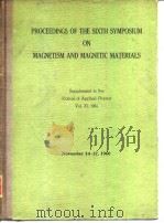Symposium on Magnetism and Magnetic Materials.Proceedings of Symposium.1961.     PDF电子版封面     