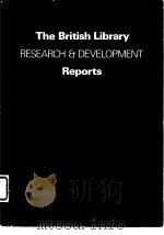 The British Library Research & Developivient Reports     PDF电子版封面     