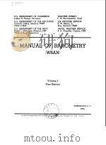 U.S.Weather Bureau.Manual of barometry(WBAN).v.1.1963.     PDF电子版封面     