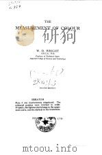 THE MEASUREMENT OF COLOUR     PDF电子版封面     