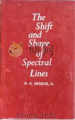The Shift and Shape of Spectral Lines     PDF电子版封面     
