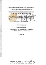 Vierter Internationaler Kongress fur Elektronenmikroskopie Fourth International Conference on Electr     PDF电子版封面     