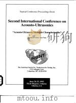 Second International Conference on Acousto-Ultrasonics     PDF电子版封面  0931403200  ASNT 