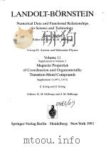 Landolt-Bornstein New Series Numerical Data and Functional Relationships in Science and Technology E     PDF电子版封面     