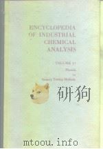 ENCYCLOPEDIA OF INDUSTRIAL CHEMICAL ANALYSIS（ PDF版）