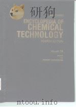 KIRK-OTHMER ENCYCLOPEDIA OF CHEMICAL TECHNOLOGY FOURTHEDITION VOLUME 18  PAPER TO PIGMENT DISPERSION     PDF电子版封面     
