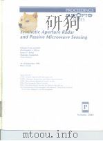 Synthetic Aperture Radar and Passice Microwace 1995     PDF电子版封面     