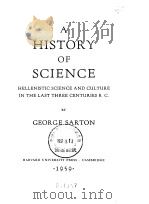 A HISTORY OF SCIENCE     PDF电子版封面     