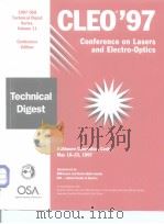 CLEO'97 Conference on Lasers and Electro-Optics（ PDF版）