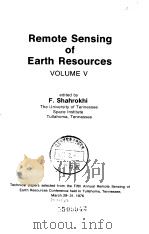 Remote Sensing of Earth Resources VOLUME Ⅴ     PDF电子版封面     