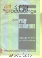 Proceedings·2Oth Relay Conference     PDF电子版封面     