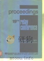 Papers 19th Relay Conference     PDF电子版封面     