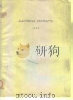 ELECTRICAL CONTACTS 1973     PDF电子版封面     