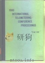 1980 INTERNATIONAL TELEMETERING CONFERENCE PROCEEDINGS Vol 16     PDF电子版封面     