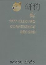 1977 ELECTRO Conference Record     PDF电子版封面     