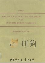 1983  International Symposium on Information Theory     PDF电子版封面     