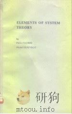 ELEMENTS OF SYSTEM THEOR     PDF电子版封面     