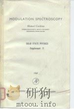 MODULATION SPECTROSCOPY     PDF电子版封面     