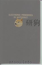Electronic processes in materias     PDF电子版封面     