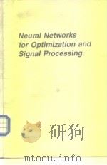 Neural Networks for Optimization and Signal Processing     PDF电子版封面     