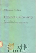 Holographic interferometry.1979.     PDF电子版封面     