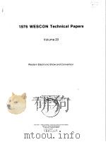1976 WESCON toohnical papers.v.20.1976     PDF电子版封面     