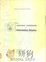 6th National Symposium on Information Display     PDF电子版封面     
