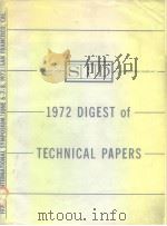 1972 SID International Symposium Digest of technica-1 Papers     PDF电子版封面     