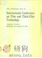 International Conference on Thin-and Thick-Film Technology（ PDF版）