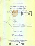 Machine Pricessing of Remotely Sensed Data.1983.     PDF电子版封面     
