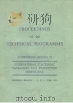 Proceedings of the technical Programme Internepcon Europa 73     PDF电子版封面     