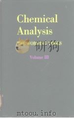 Chemical Analysis THE WORKING TOOLS Volume Ⅲ     PDF电子版封面    C.R.N.STROUTS  H.N.WILSON 