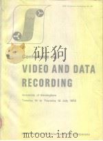 Proceedings of the conference on video and data recording.     PDF电子版封面     