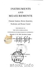 Instruments and Measurements Vol1-2.     PDF电子版封面     