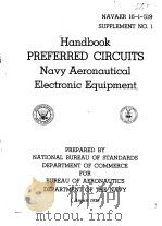 Handbook PREFERRED CIRCUITS Navy Aeronautical Electronic Equipment     PDF电子版封面     