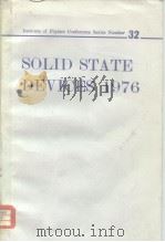 Solid state devices 1976     PDF电子版封面  0854981225   