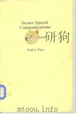 Secure Speech Commumnications     PDF电子版封面     