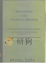 ELECTRO-OPTICAL SYSTEMS DESIGN CONFERENCE-1973     PDF电子版封面     
