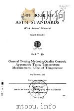 1964 BOOK OF ASTM STANDARDS PART 30     PDF电子版封面     