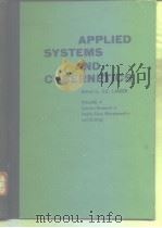 APPLIED SYSTEMS AND CYBERNETICS VOLUME 4     PDF电子版封面  0080271960   