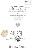 Quartz Crystals for Electrical Circuits     PDF电子版封面     