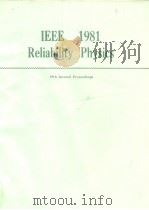 IEEE 1981 Reliability physics (19th annual proceedings)1981（ PDF版）