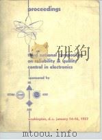 Proceedings:third national symposium on reliability & quality contro in electronics     PDF电子版封面     