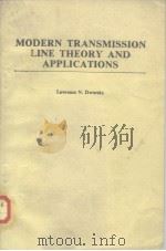Modern transmission line theory and applications.1979（ PDF版）