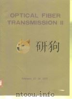 OPTICAL FIBER TRANSMISSION Ⅱ     PDF电子版封面     