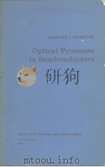 Optical processes in semicon ductors     PDF电子版封面    Jacques I.Pankove 