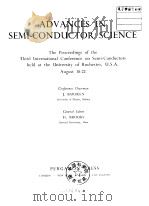 Advances in semi-conductor science.（ PDF版）