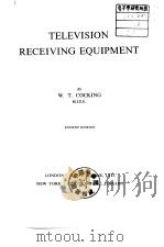TELEVISION RECEIVING EQUIPMENT（ PDF版）