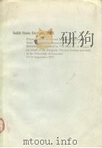 Solid state devices 1972 Proceedings of the 2nd European Conf     PDF电子版封面  0854981055   